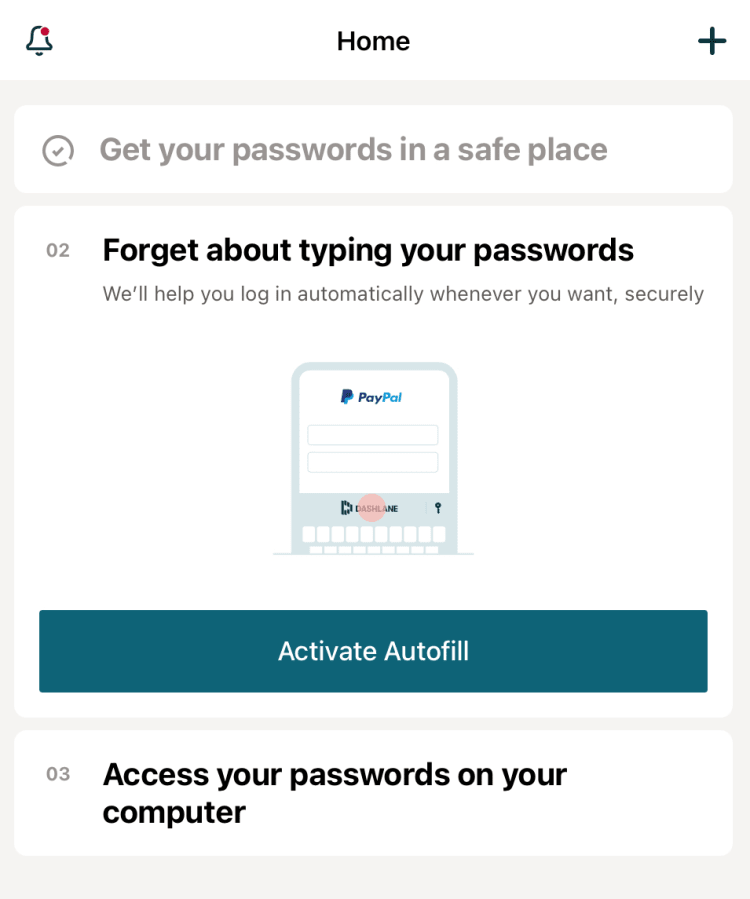 Image of Dashlane iOS 3