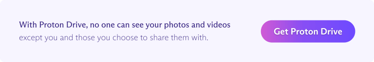 Securely share your files with Proton Drive