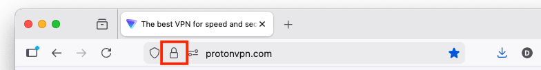 A screenshot of the padlock you see when the site you are visiting is HTTPS-encrypted.