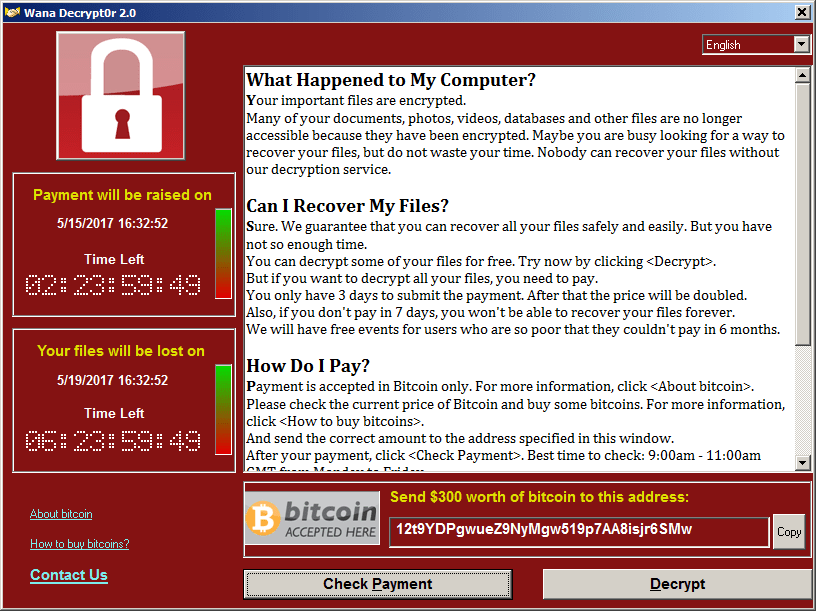 Esempio di ransomware