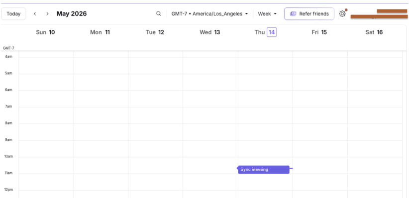 event in proton calendar