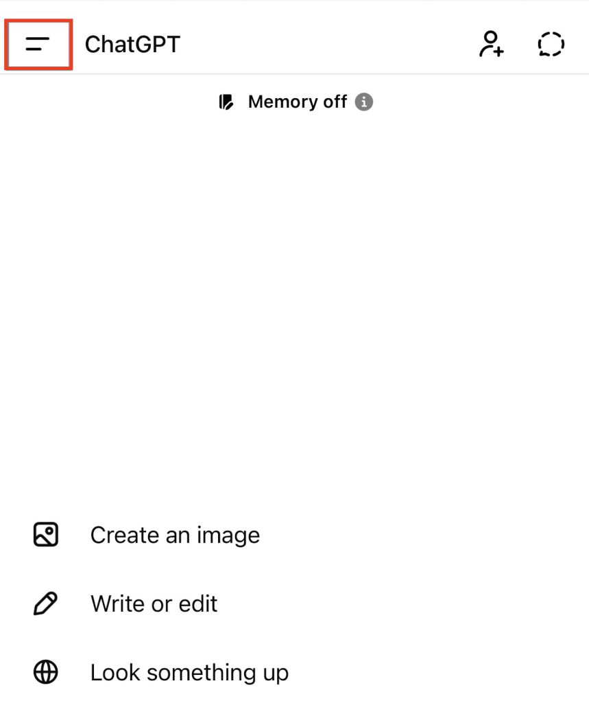 How to delete ChatGPT account on iOS menu screen