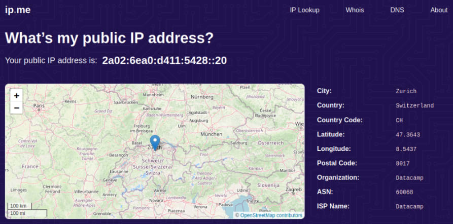 Check for the VPN is working