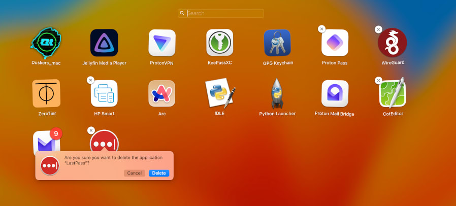 Delete LastPass from MacOS