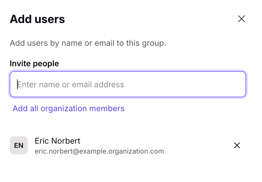 Select group members