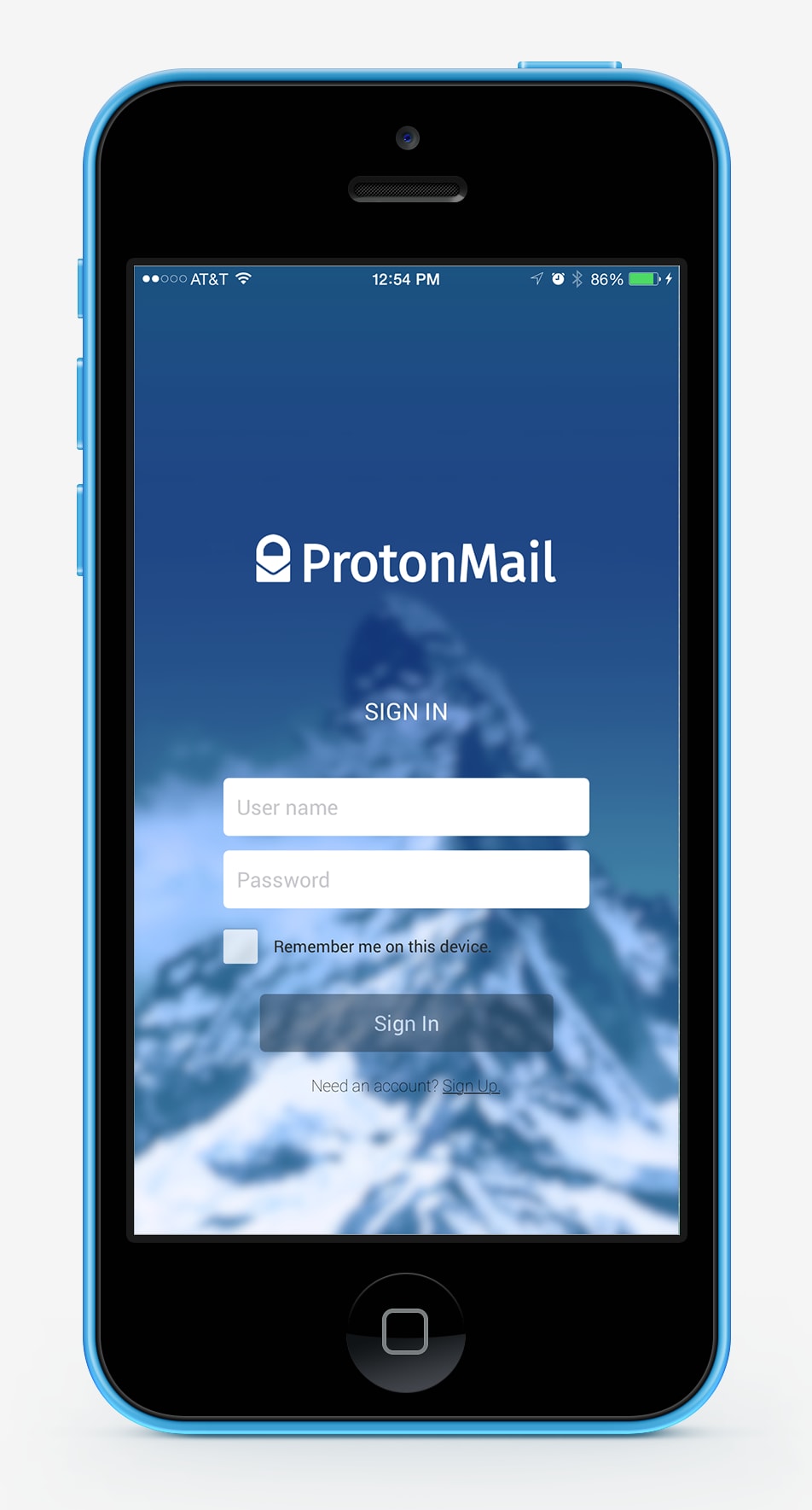 Proton Mail iOS App beta for private email