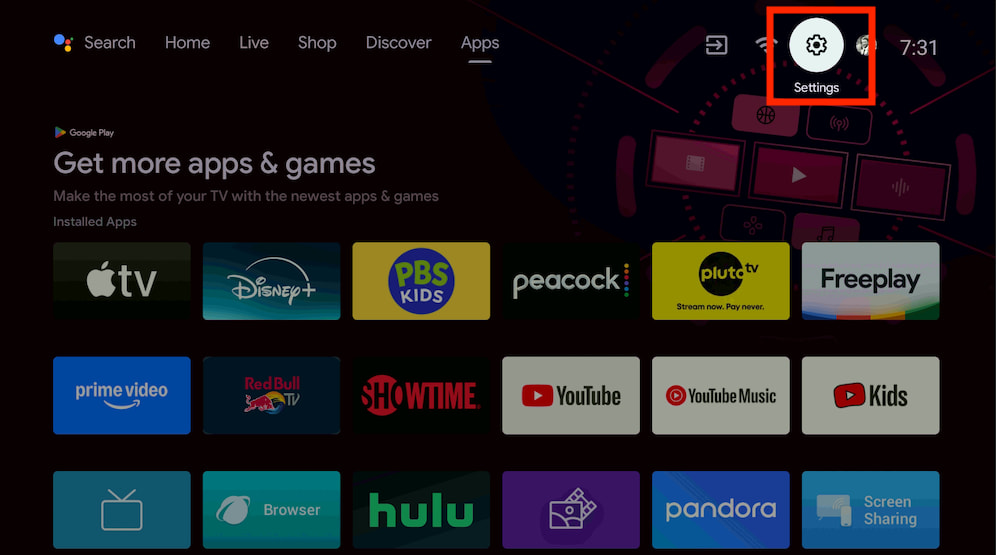 How to change the system language on Android TV 1