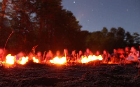 Lagoon campfire