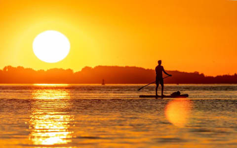 SUP Yoga in Laguna de Manialtepec