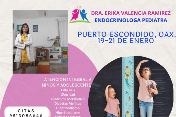 ENDOCRINOLOGA PEDIATRA PUERTO ESCONDIDO