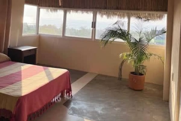 Ocean view room in Puerto Escondido Palapa Plátano