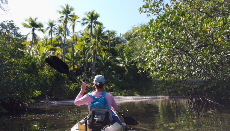girl kayaking