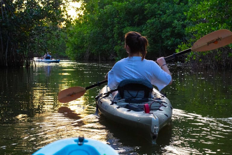 kayaking group