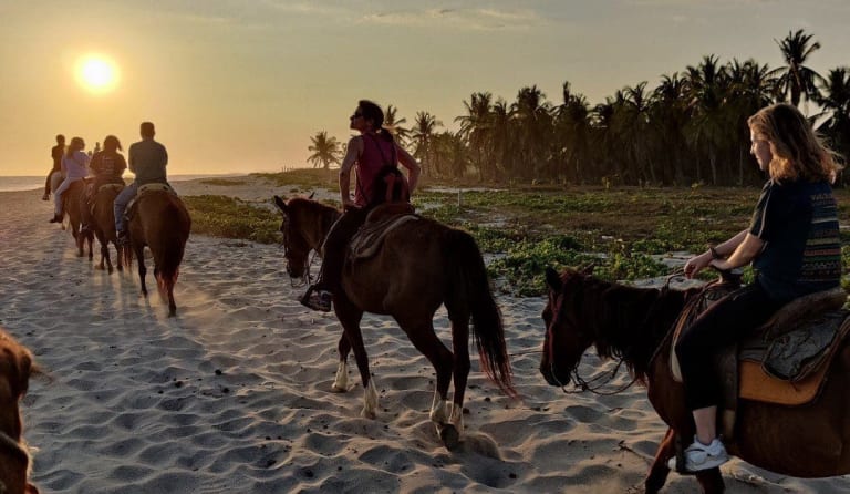 Sonnenuntergang Reiten 9