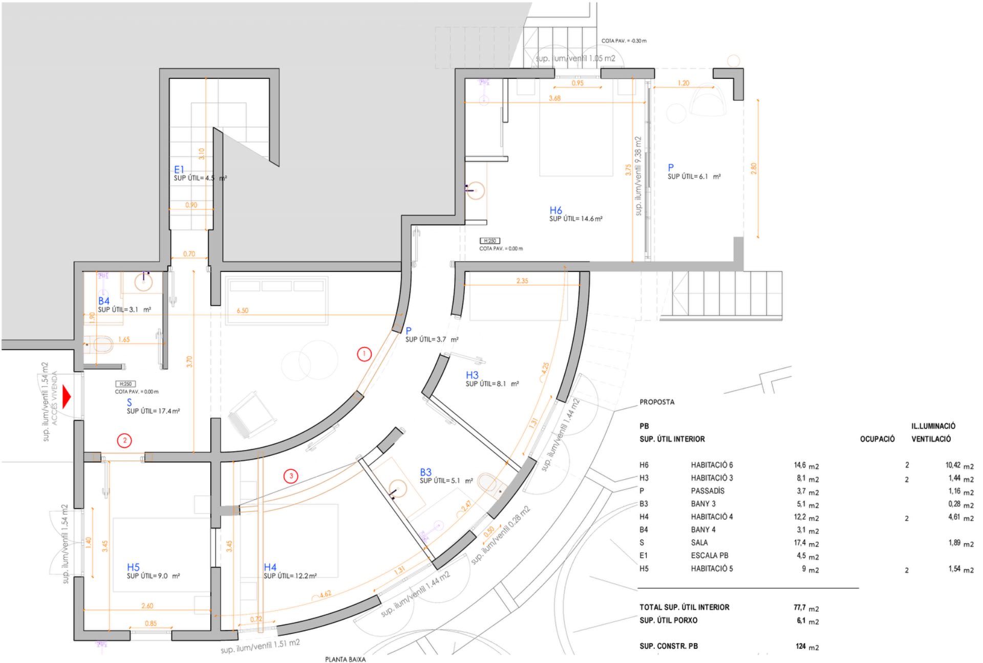 Planos 2 — Villa de Diseño en Acantilado con Vistas al Mar y Licencia Turística, Mahón, Menorca