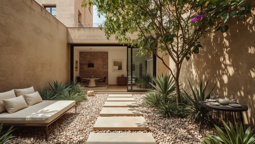 Designer interior of a luxury flat in Barcelona Gràcia