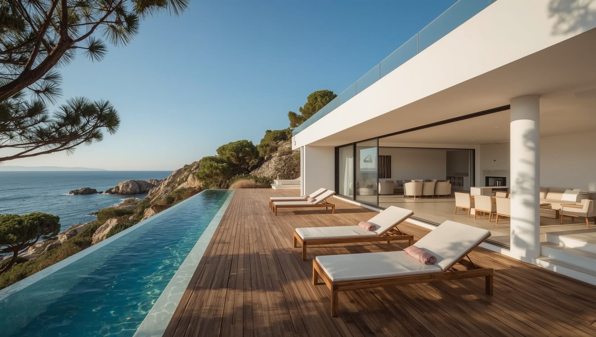 Rooftop terrace luxury property Barcelona