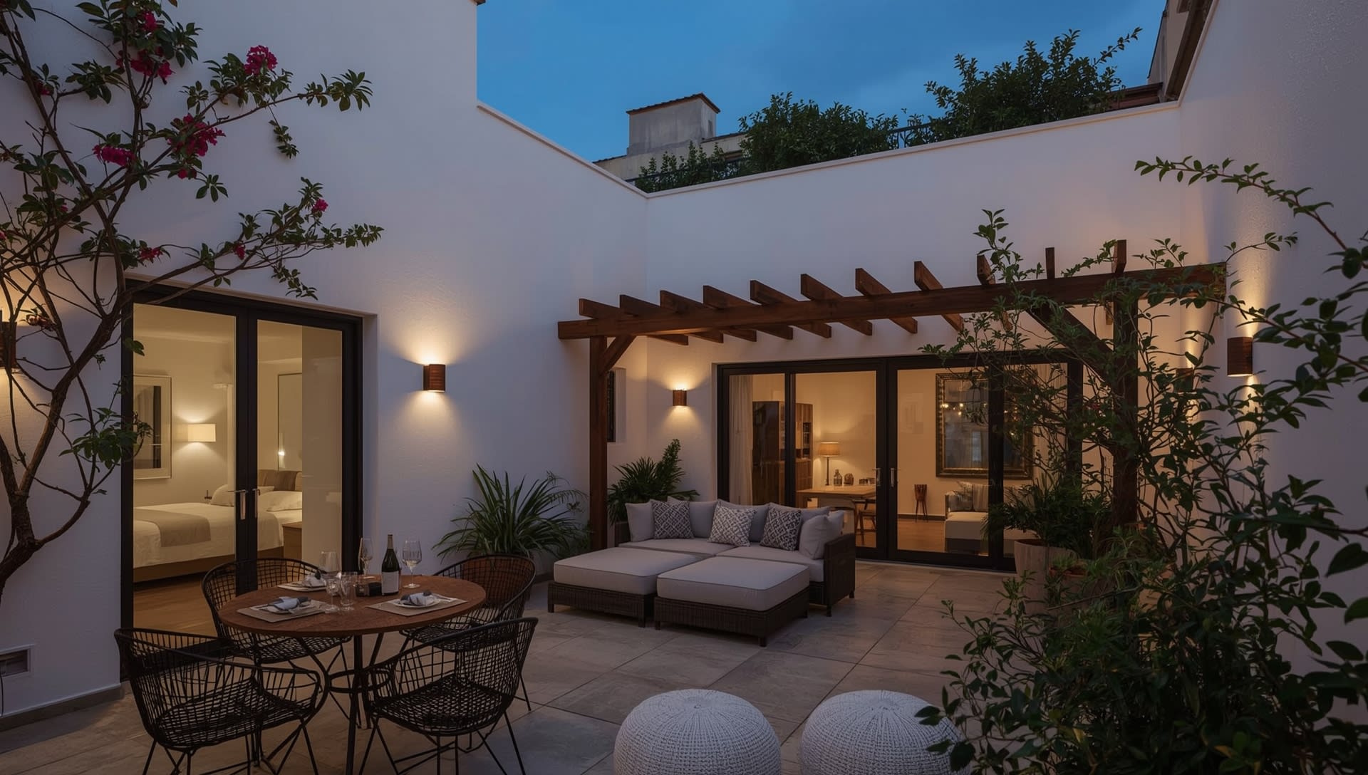 Luxury property entrance hall in Barcelona Sant Gervasi