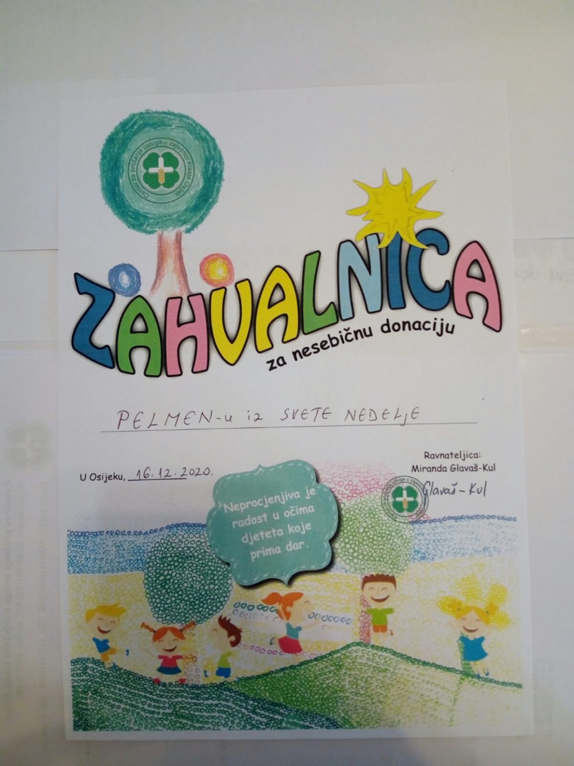 Pelmen obradovao najmlađe!