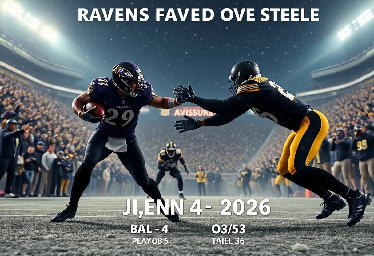 Ravens Favored Over Steelers in January Showdown at Acrisure Stadium