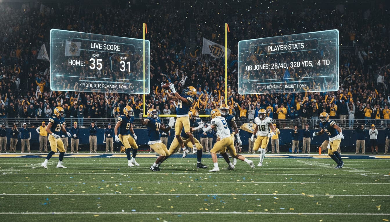NCAA Football Live Scores and College Gridiron Updates