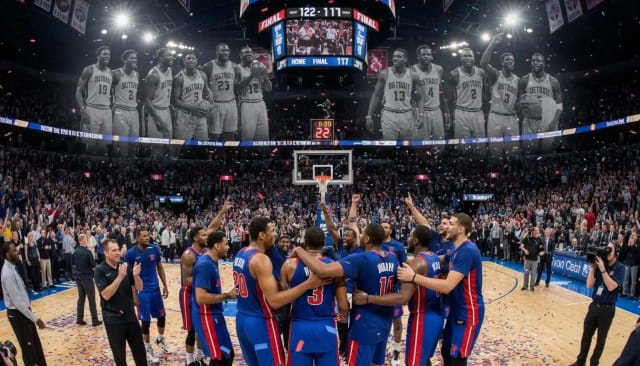 Pistons Tie Franchise Record With 13th Straight Win, Top Pacers 122-117