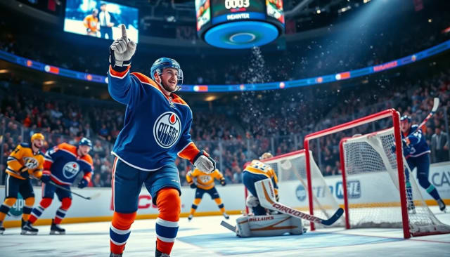 McDavid’s Hat Trick Powers Oilers Past Predators, 6-2