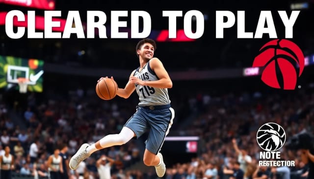 Cooper Flagg Cleared to Play Against Raptors, Returns After Foot Injury