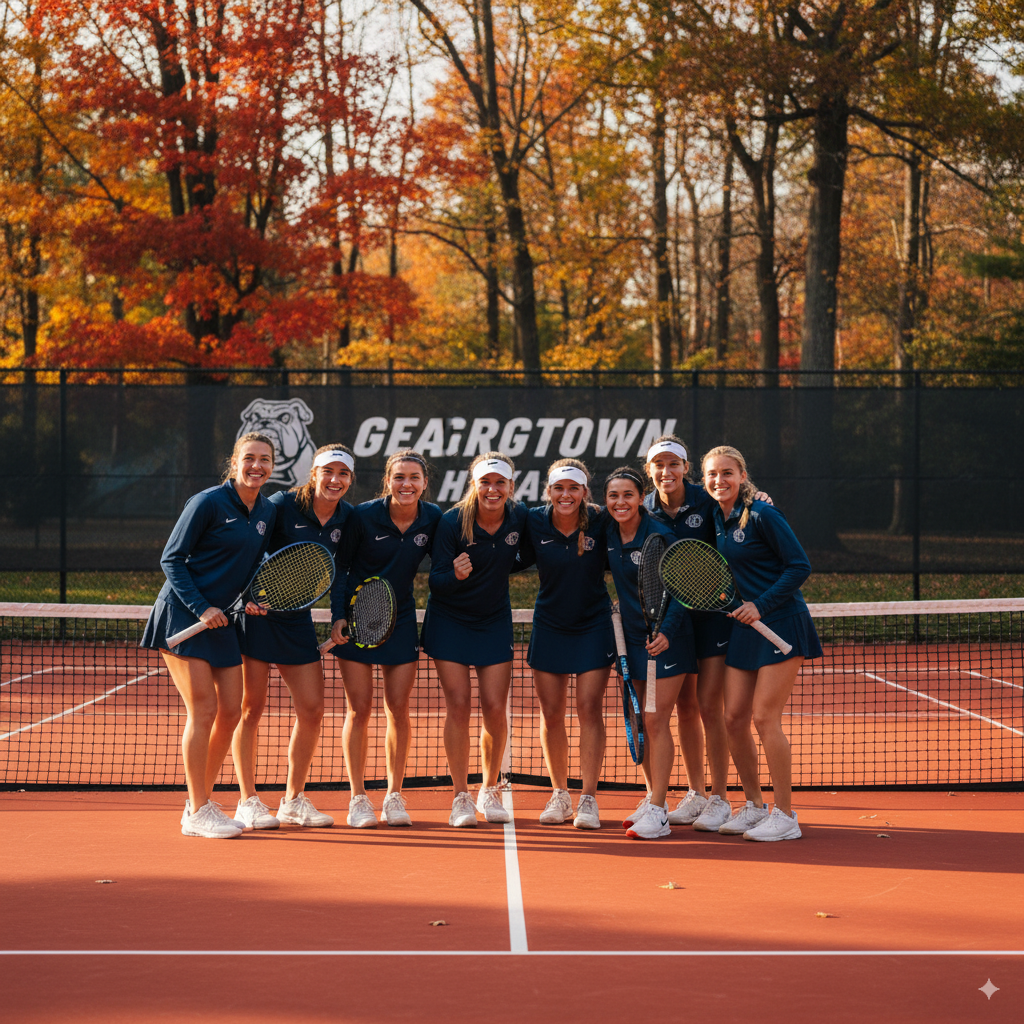 Georgetown Women's Tennis Triumphs at Towson