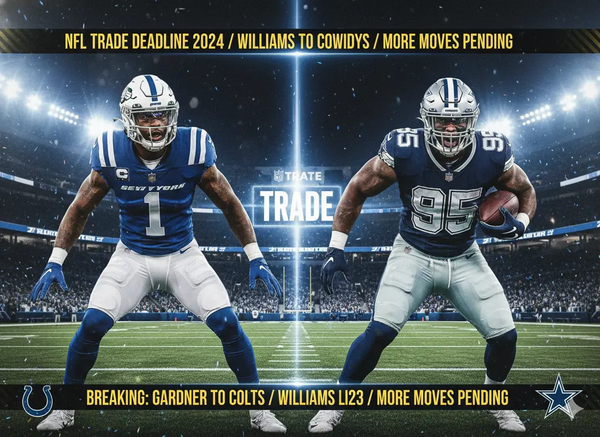 Colts Land Sauce Gardner, Cowboys Add Quinnen Williams in Busy 2025 NFL Trade Deadline