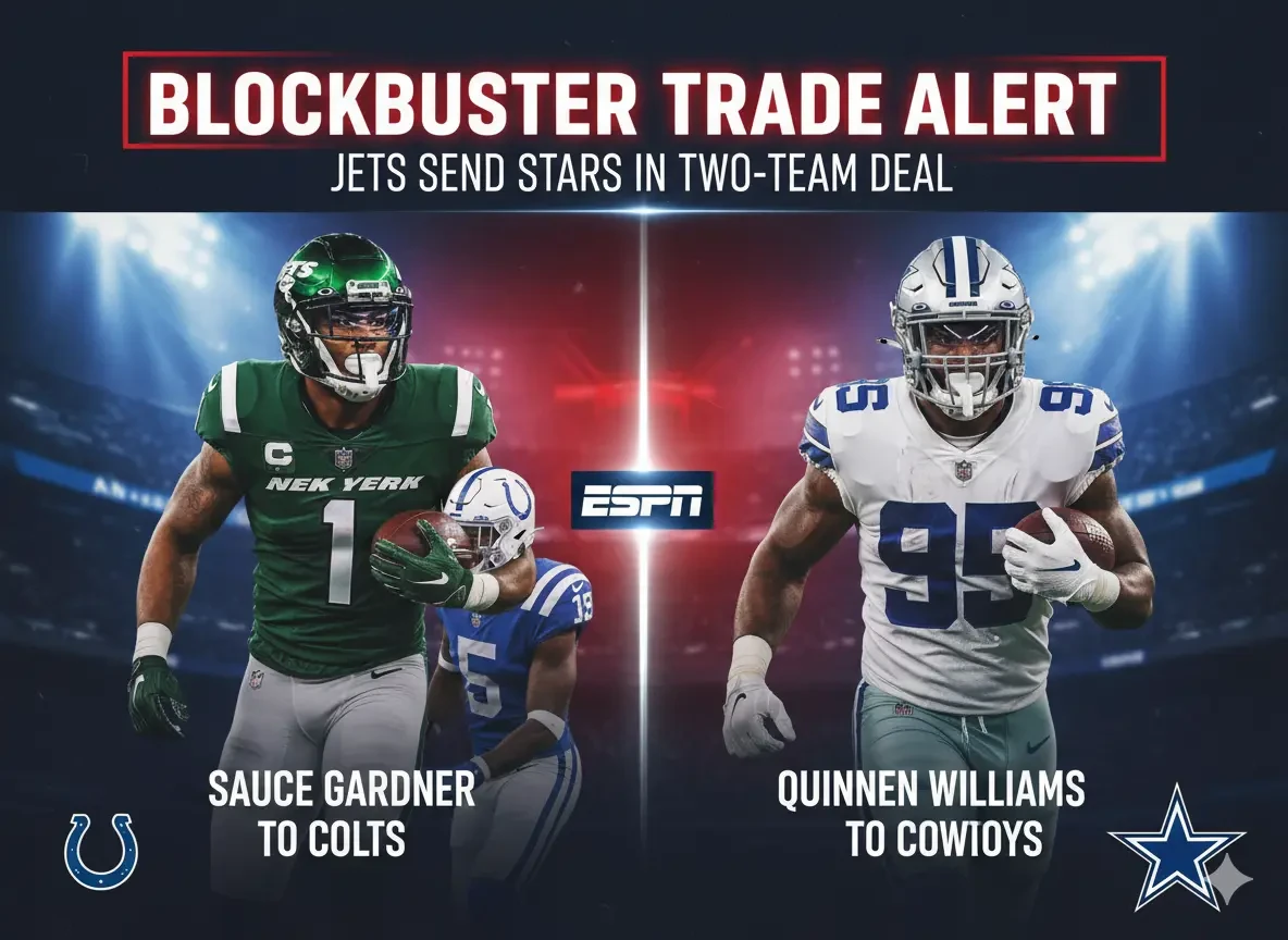 Jets Trade Sauce Gardner and Quinnen Williams in Major NFL Deadline Shakeup