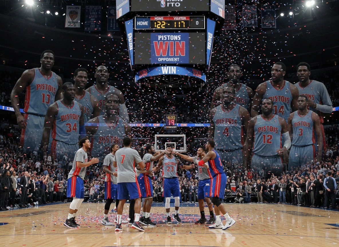 Pistons Tie Franchise Record With 13th Straight Win, Top Pacers 122-117