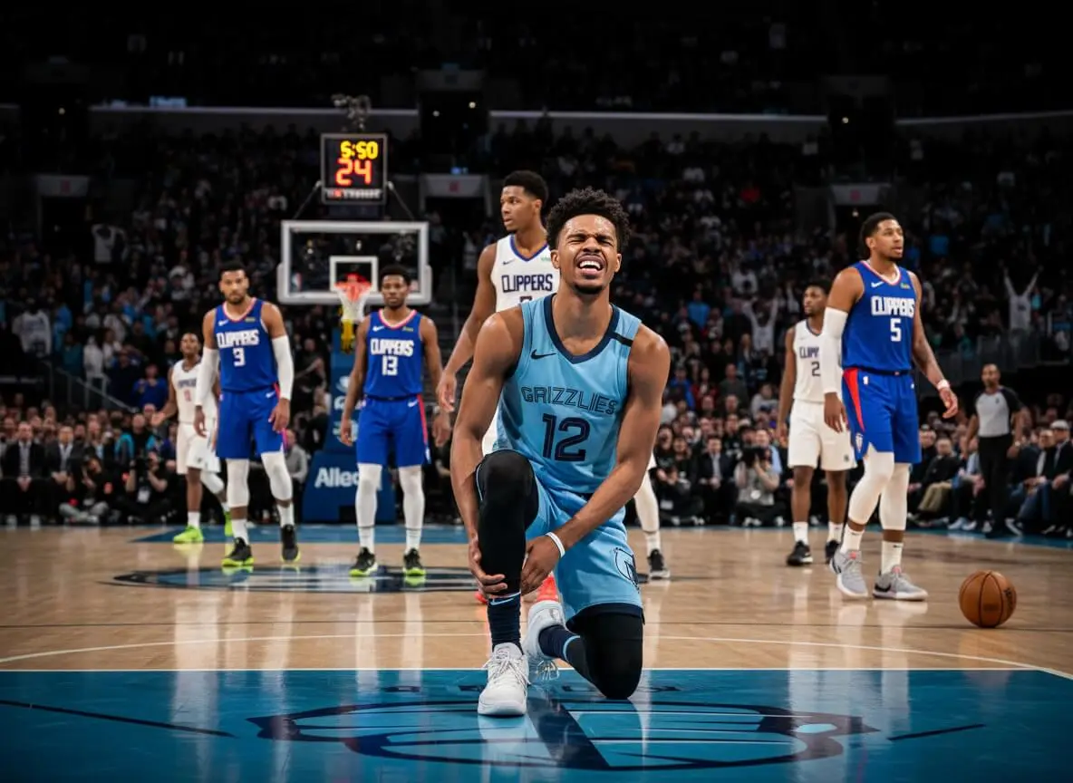 Ja Morant’s Comeback Cut Short by Ankle Injury Versus Clippers
