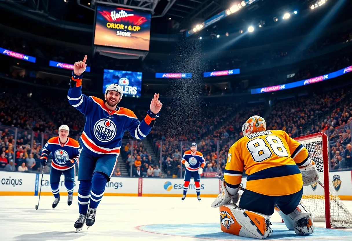 McDavid’s Hat Trick Powers Oilers Past Predators, 6-2