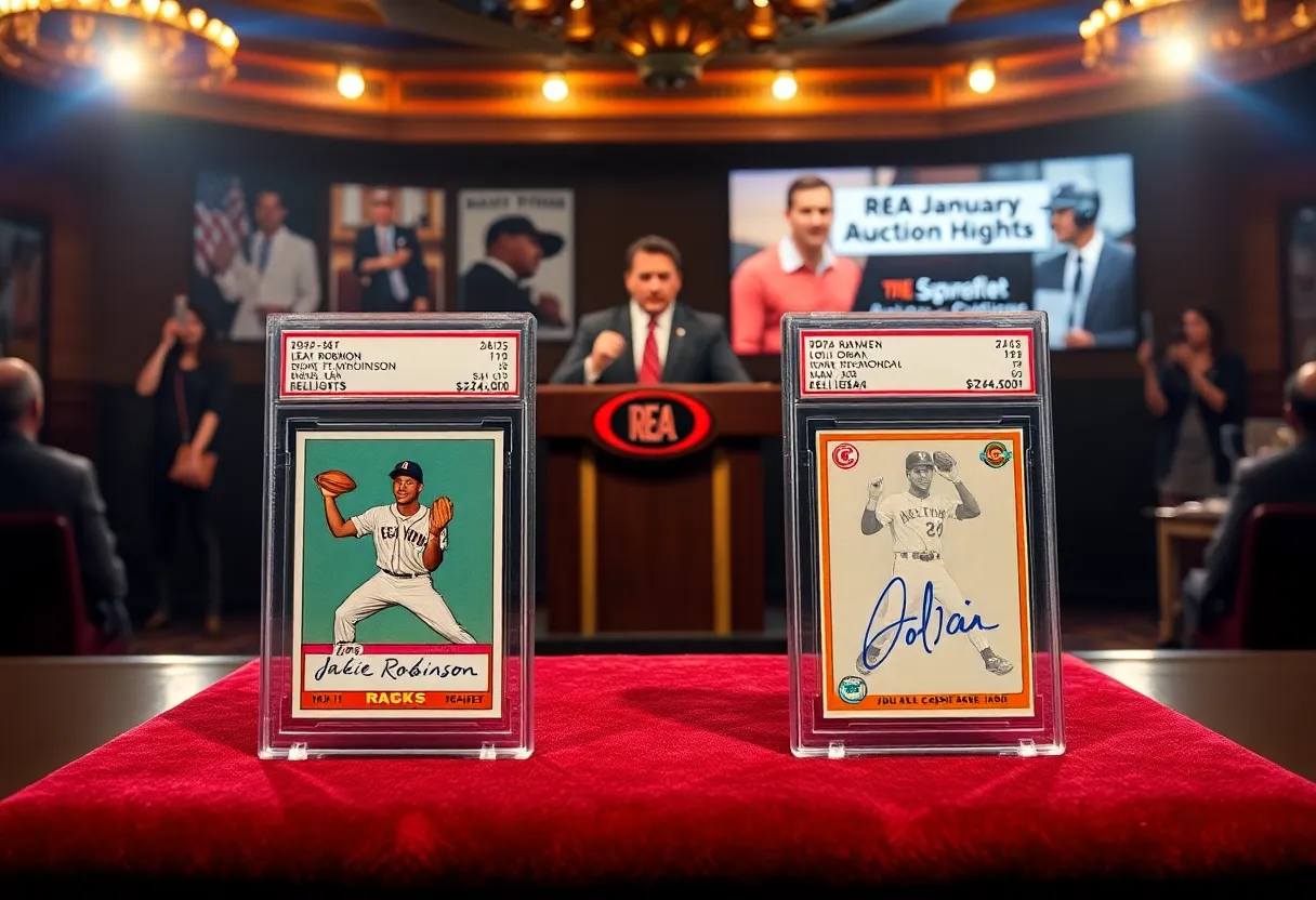 Jackie Robinson and Shohei Ohtani Rookie Cards Lead REA’s January Auction at $24,600 Each