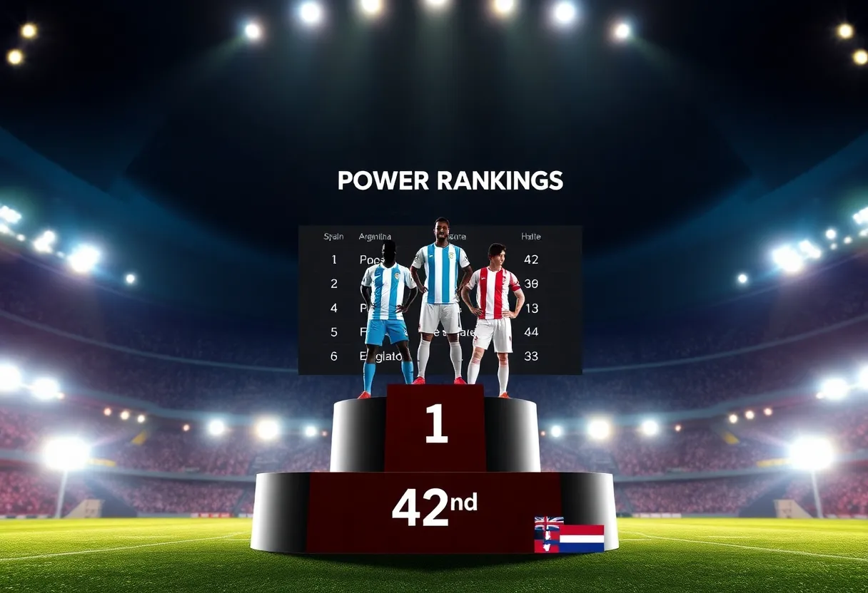 World Cup 2026: Spain, Argentina, and England Lead Latest Team Rankings