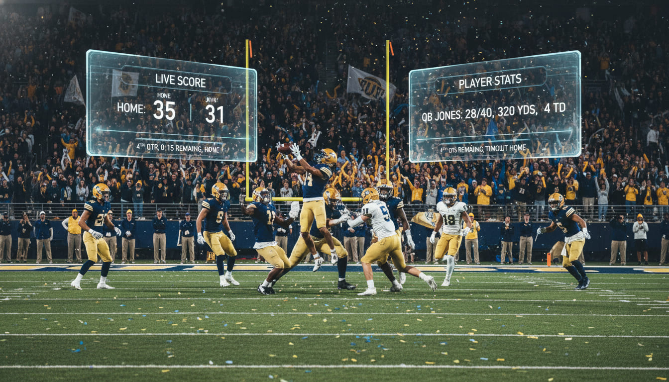 NCAA Football Live Scores and College Gridiron Updates