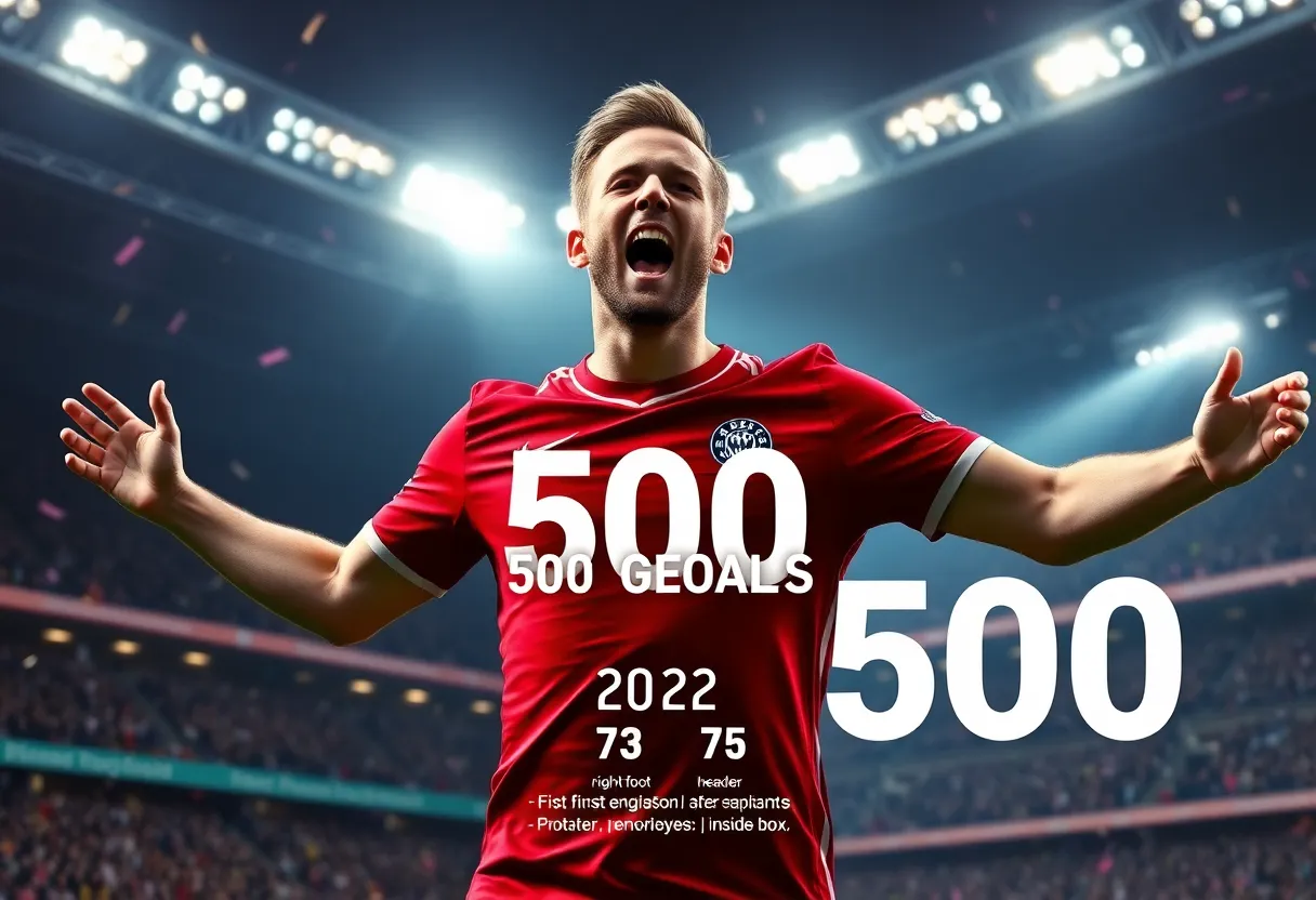Harry Kane Becomes First Englishman to Score 500 Professional Goals