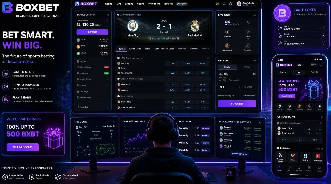 BoxBet Guide for Beginners 2026 – Sign Up, Bonuses & BXBT