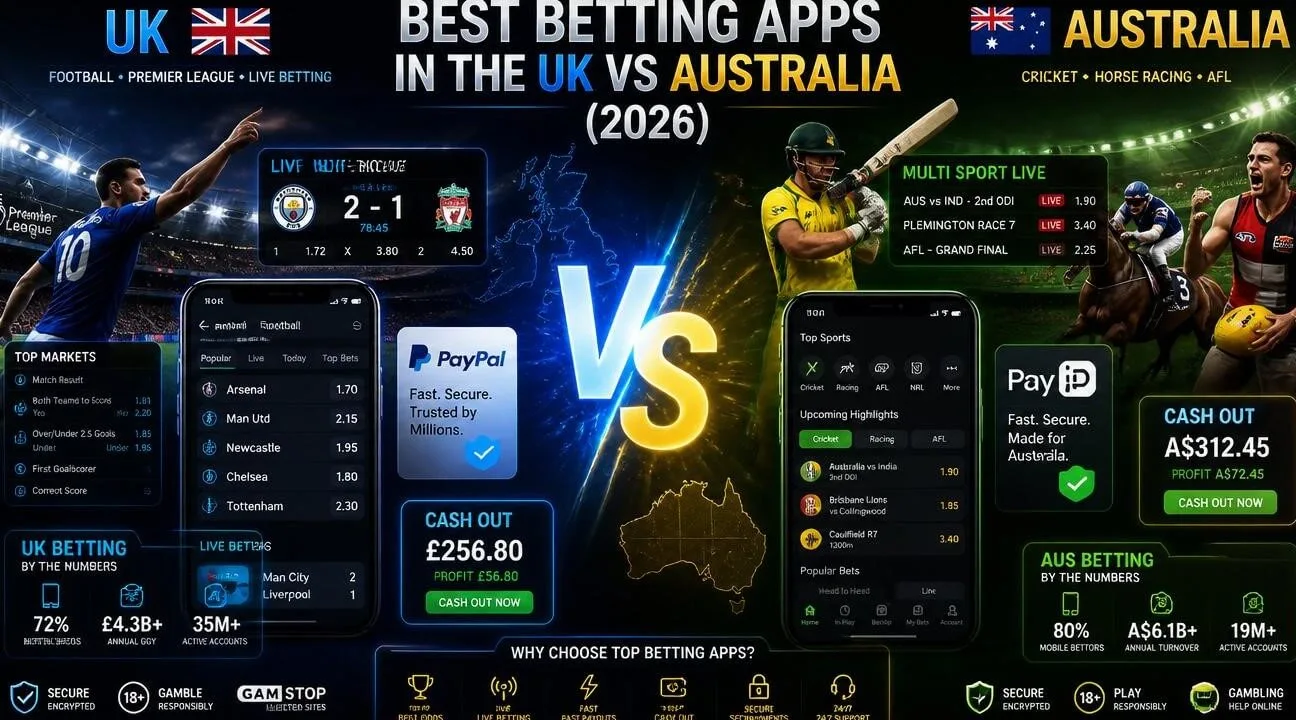 Best Betting Apps UK vs Australia 2026 Guide