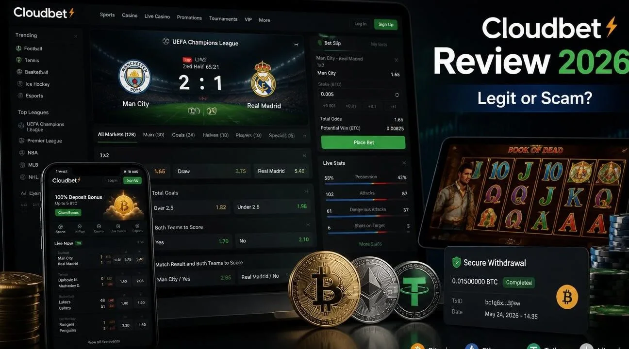 Cloudbet Casino Review 2026 Legit or Scam?