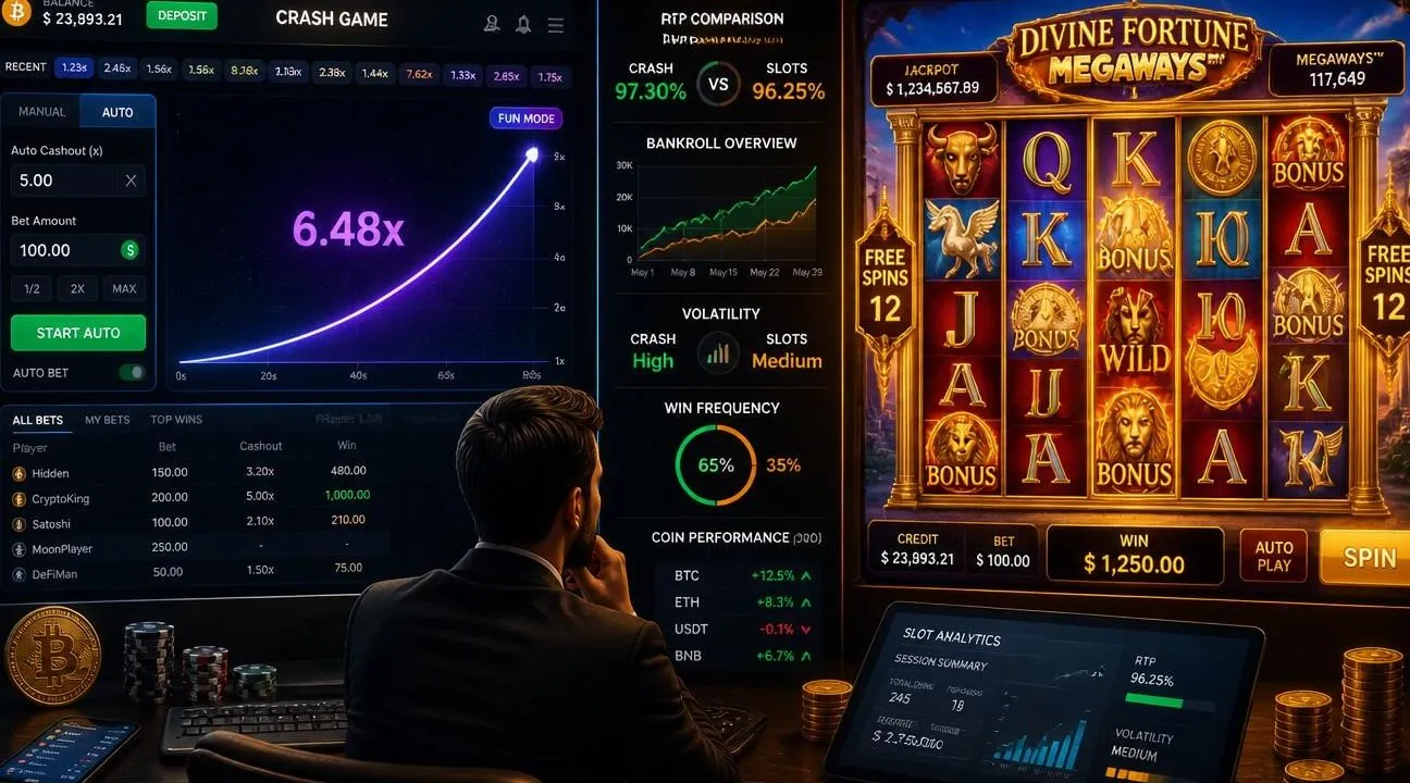 Crash Games vs Slots: Which Gives Better Value in 2026?