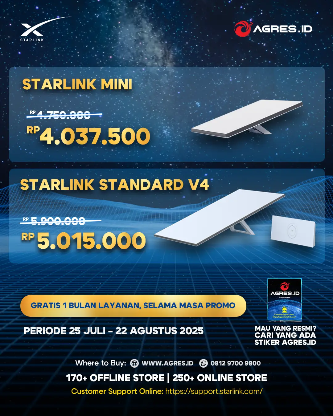 Promo Starlink Standard dan Mini