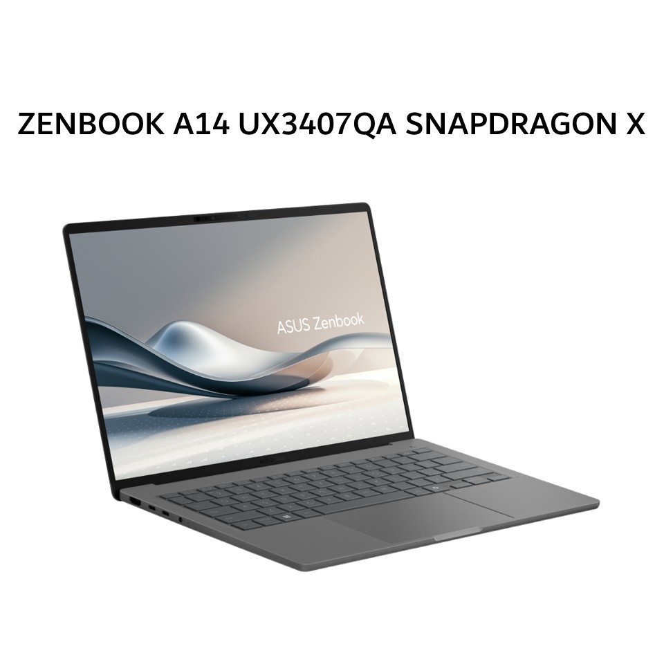 ASUS ZENBOOK A14 UX3407QA SNAPDRAGON X X126100 16GB 512GB W11+OHS+