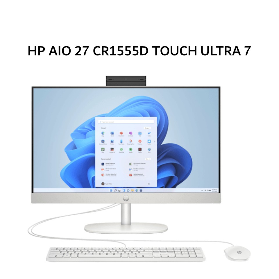 HP AIO 27 CR1555D TOUCH ULTRA 7 155U 16GB 1TB IRISXE W11+OHS+M365