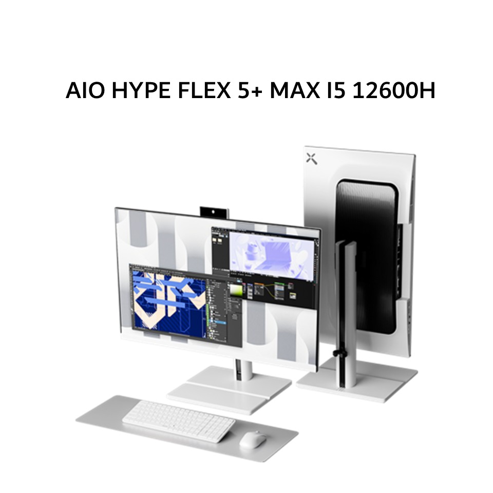 AXIOO AIO HYPE FLEX 5+ MAX I5 12600H 16GB 512GB DOS 27.0FHD IPS WHT ...