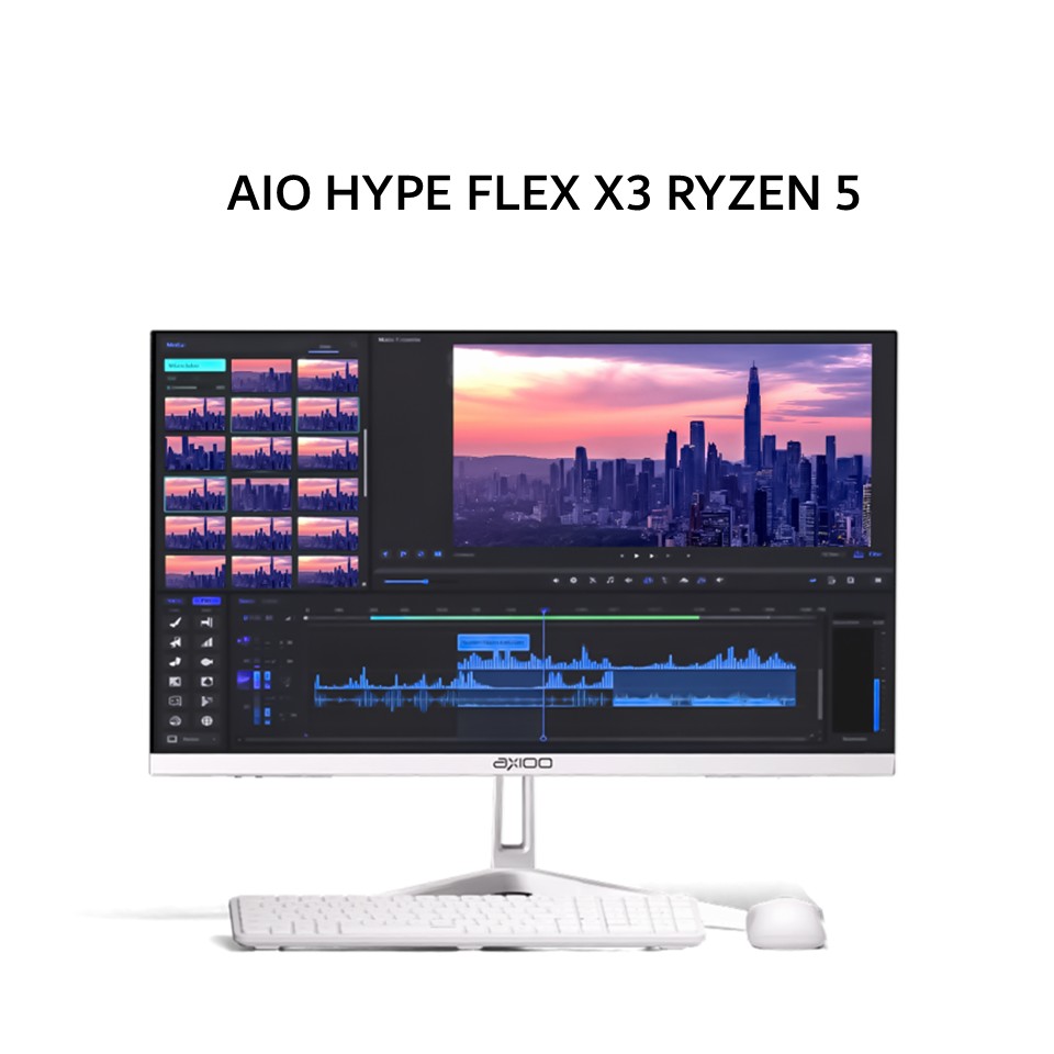 AXIOO AIO HYPE FLEX X3 RYZEN 5 3500 8GB 256GB DOS 23.8FHD IPS WHT ...