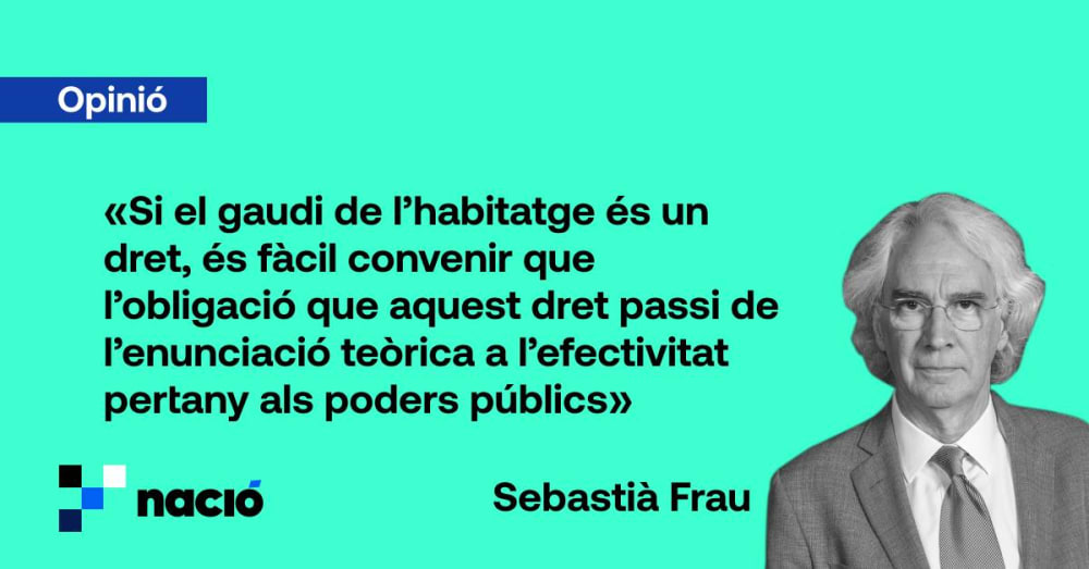 L’habitatge, realitat i impostura d’una crisi