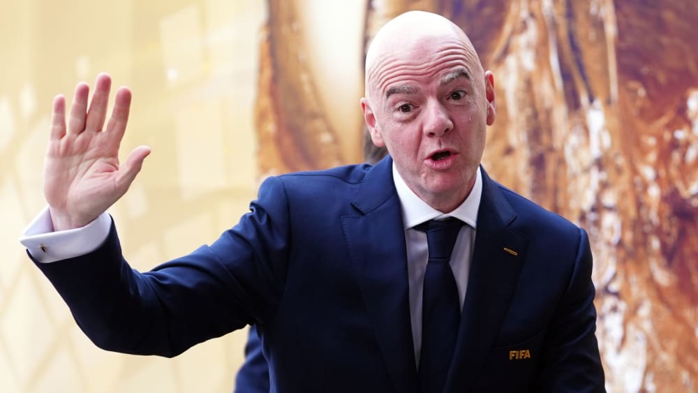 Gianni Infantino, president de la FIFA, en una reunió oficial.
