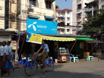Instal·lacions de telecomunicacions de Telenor a Myanmar.